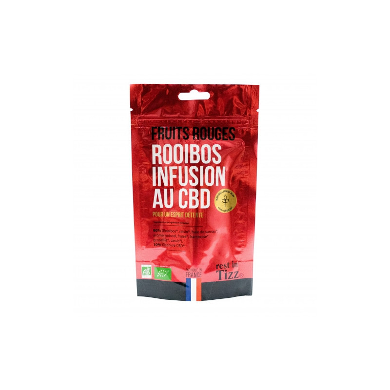 ROOIBOS FRUITS ROUGES INFUSION BIO AU CBD 50GR